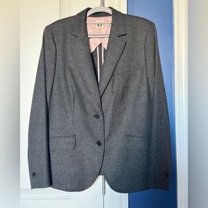 Anne Klein Herringbone Grey Blazer